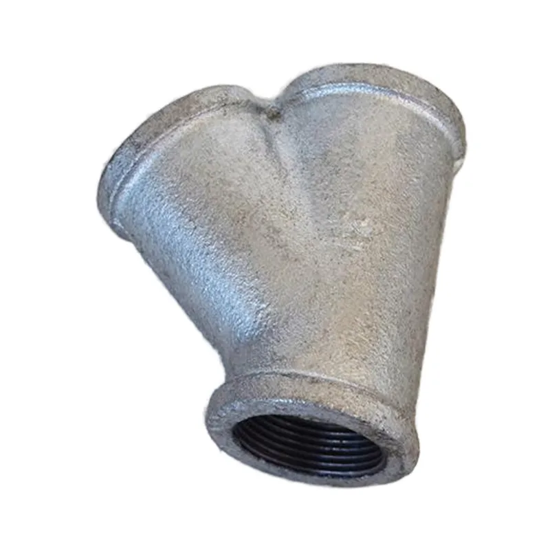 Y-Tee (Wye Tee) malleable iron fitting